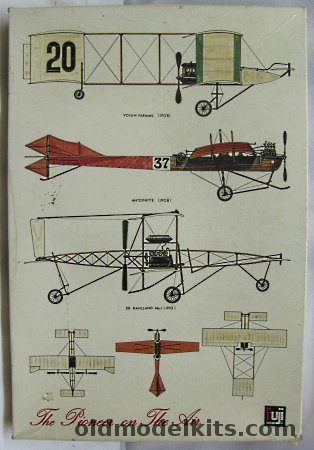 Fuji 1/72 De Havilland No.1 (DH-1) 1910 / Antoinette 1908 Monoplane / Voisin Farman 1908 Biplane 'The Pioneer on the Air' (sic) (Ex-Taimei), 010-400 plastic model kit